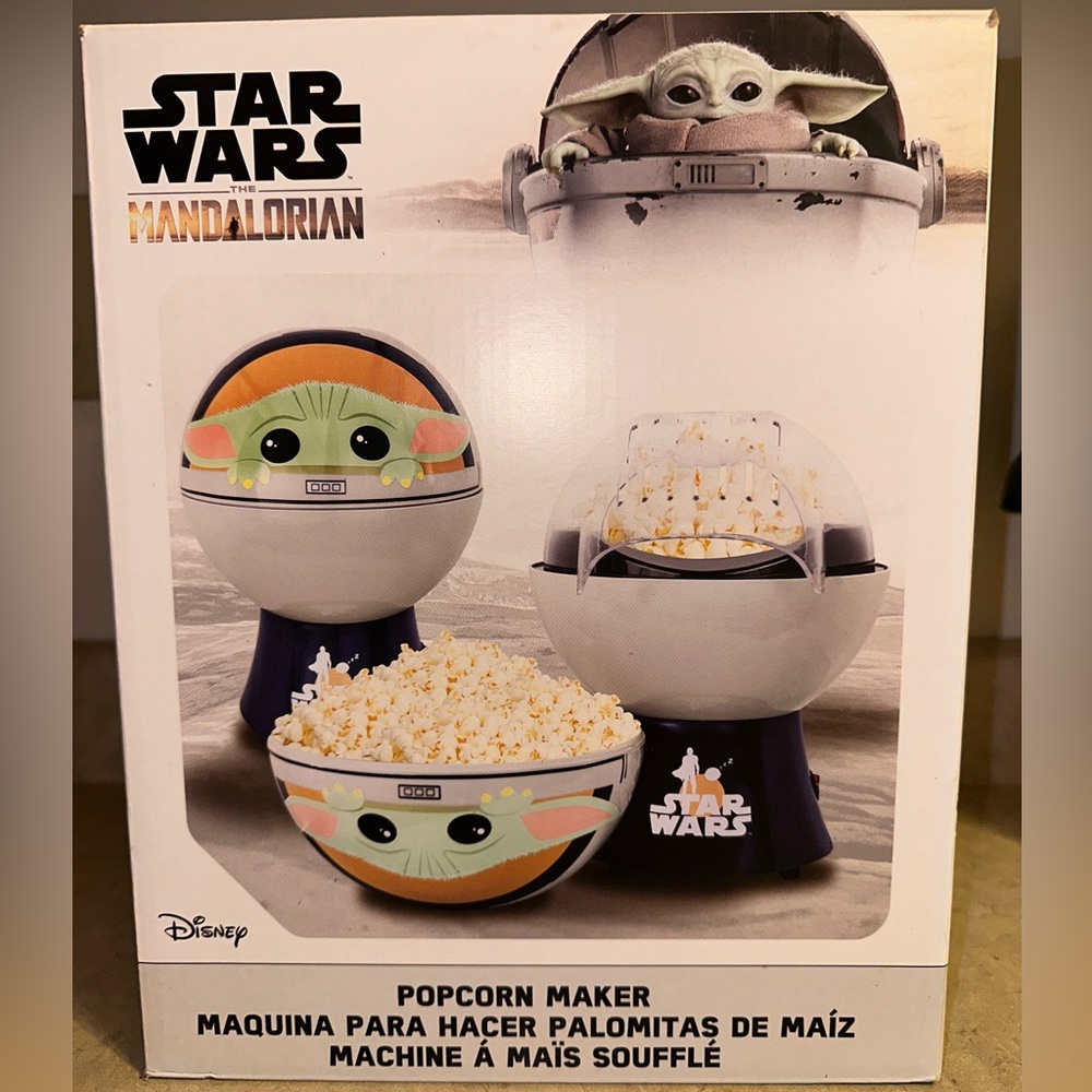 Star Wars The Mandalorian Popcorn Maker Grogu Baby Yoda‎ Child Appliance NIB
